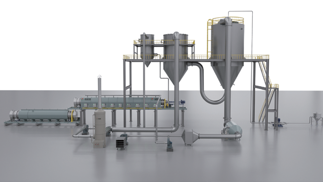 電池級磷酸鐵鋰干燥焙燒系統(tǒng)